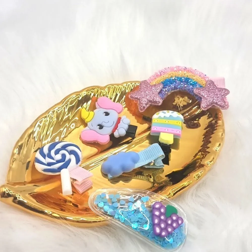👋 6pc Summer Fyn Girls Hair Clip Set | Mix And Match 3/$20